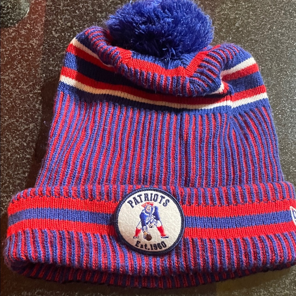 NFL Striped Beanie - New England Patriots